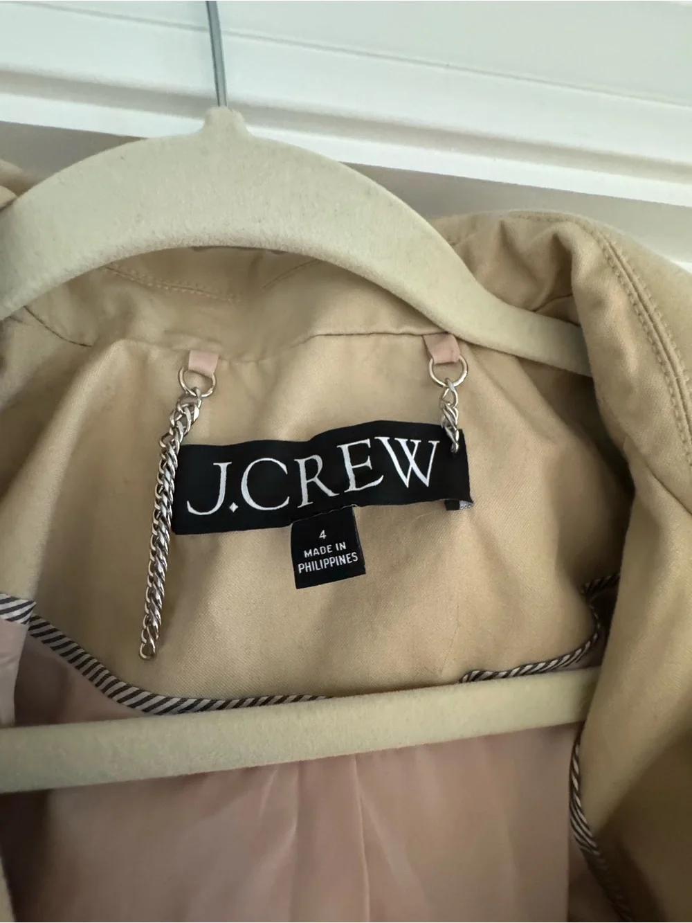 AS IS J Crew New Icon Trench Coat